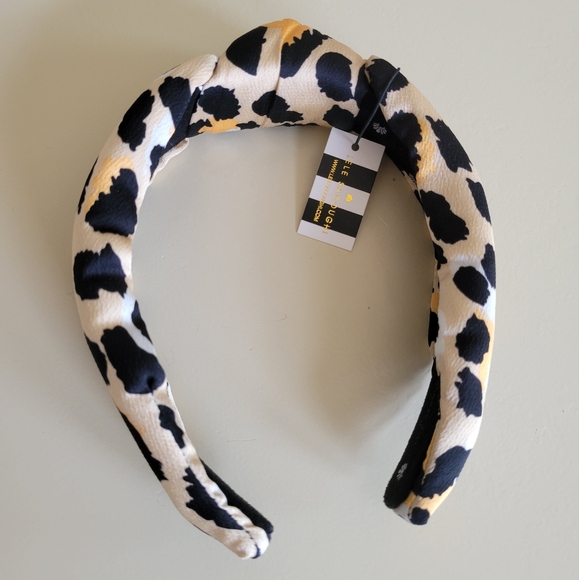 Lele Sadoughi silk leopard knotted headband - Picture 1 of 6